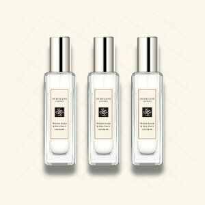 3 Jo Malone Wood Sage & Sea Salt Cologne Spray for Women 1 oz
